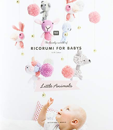 RICORUMI FOR BABYS. Little Animals: The lovely world of RICORUMI FOR BABYS, 100 % Cotton, Little Animals, 6 Beißringe + Mobile