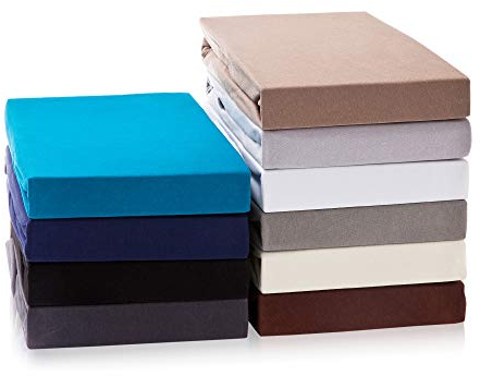 Hometex Premium Textiles Exclusive Boxspringbett Spannbettlaken | Bettlaken für hohe Matratzen | Extra starker Stoff 160 g/m² | Oeko-TEX® Made IN Green | 180-200x200-220 cm - Steghöhe 40 cm - Petrol