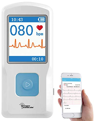 newgen medicals EKG für Zuhause: Mobiles medizinisches EKG-Messgerät mit PC-Software und App (Gerät für Zuhause, Monitor, Mobile Geräte)