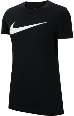 Nike Damen W Nk Df Park20 Tee Hbr T-Shirt, Black/White, XL EU
