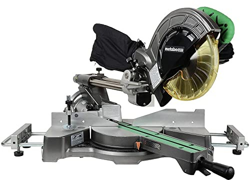 Metabo HPT Miter Saw | 8-1/2-Inch Blade | Linear Ball Bearing Slide System | C8FSES