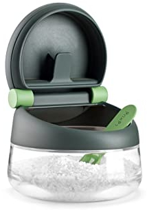 Lékué Salzstreuer, Transparent/Grau, Transparent/Grau, 0.5 x 4.1inch