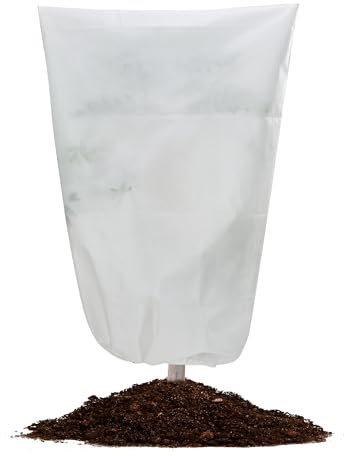 Sensong Winterschutz für Pflanzen, Winterschutz-Haube 120x180CM Frostschutz für Pflanzen, Pflanzenschutz Winter mit Zugband Reißverschluss für Weihnachtsbaum Kübelpflanzen Baum Palmen