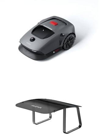 MOVA 600 Kit+Garage Combo, Rasenmäher Roboter mit 81x Ersatzmesser,3D-LiDAR Mähroboter ohne Begrenzungskabel, Genaue Kartierung 800 m², Smarte Hindernisvermeidung, App-Steuerung, U-förmiges Schneiden