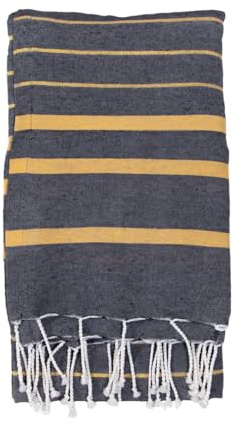 SUN & SURF Pareo Rayas Kikoy con Rizo 90X170CM Doble Textura - Toalla Resistente Playa Sol y Piscina
