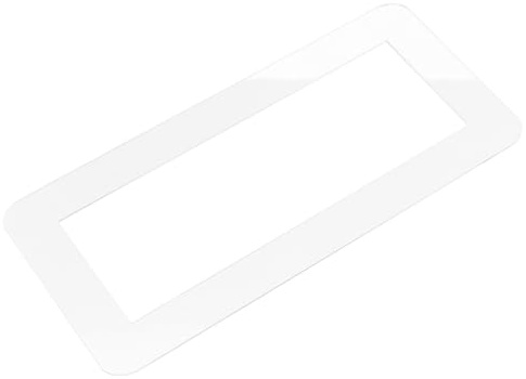 BUGUUYO Socket Adhesivo decorativo de 3 enchufes, placa de pared eléctrica, cubierta de salida sin tornillos, protección básica, interruptor de luz, placa de pared, acrílico transparente