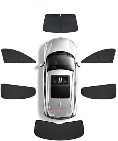 Pare-Soleil de Voiture pour Mitsubishi Lancer 2007-2017,Rideau de Protection UV,Pare-Soleil de Protection Solaire.,I-6 Pieces in The Whole Car