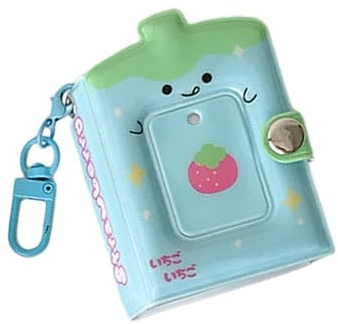 Mini album fotografico a 32 tasche con portachiavi, album tascabili, portachiavi, raccoglitore, album di carte, libri, mini piccoli