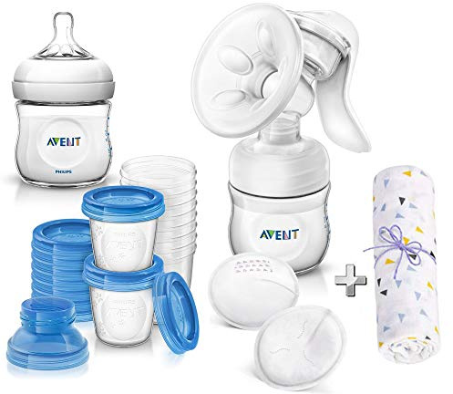 Philips AVENT Naturlig amning startset inklusive lagringssystem för bröstmjölk // Från födseln