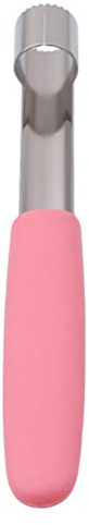 Toporchid Apple Corer Stainless Easy Steel Twist Fruit Core Seed Remover Apple Corer Seeder Kitchen Gadgets Easy Twist Kitchen Tools(Pink)