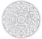 MC Trend Wandhänger Blumen Wand-Bild Deko Shabby Stil Vintage Geschenk-Idee Wohnbereich (Wandhänger Rund Groß)