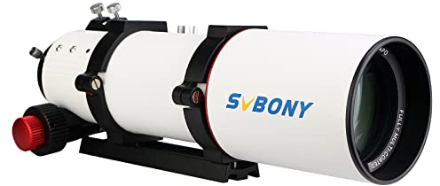 Svbony SV550 APO Refraktor Teleskop, 80F6 ED Apochromatischer Refraktor mit Rap Zahntrieb Okularauszug, FMC Triplet ED OTA, für Deep Sky Fotografie Visuelle Astronomie