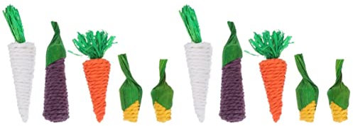 POPETPOP 10stücke Teiliges Hamster Kauspielzeug Set Aus Nagerzubehör Für Chinchillas Und Kaninchen Langlebig Und Sicher Beißen Fördert Zahngesundheit Und Spielspaß