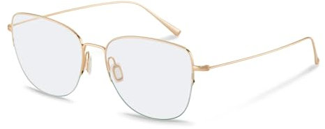 Rodenstock Quadratisch Beta-titanium Brillen in Gold für Unisex, Brille mit Sehstärke, optional mit Sonnenbrillen tönung oder Blaulichtfilter (Modell R7132)