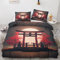 GEDAEUBA Sommer Bettwäsche 140x200 Japanische Torii - Asiatische Bettbezug 140x200 2er Set, Wendebettwäsche und Kissenbezug 70x90, Weiche Mikrofaser Bettwäsche-Sets mit Reißverschluss
