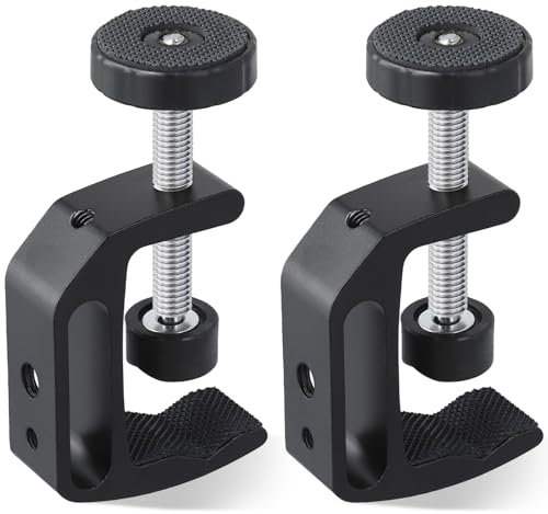 NathrBTV Lot de 2 Pinces en C en Alliage D'aluminium Universelle Serre-joint de Table Pinces en C Robustes Pour le Bricolage pour le Travail et la Réparation du Bois Précis