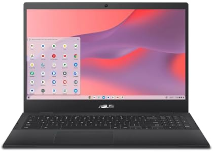 ASUS Chromebook CX1, 15.6 FHD NanoEdge Display, Intel Celeron N4500 Processor, 128GB eMMC Storage, 4GB RAM, ChromeOS, Mineral Gray, CX1500CKA-SS48F