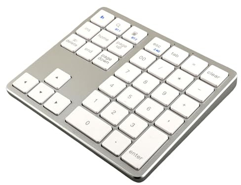 Teclado Inalámbrico Handheld: Almohadilla Digital Delgada, Diseño De Números Compactos | Entrada De Llave Tranquila Para PC De Escritorio, Placa De Entrada Inalámbrica Para Oficina, Dispositivo De Con
