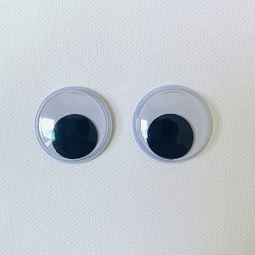 2st självhäftande Googly Eyes, Stora Wiggle Eyes Resin Hantverkstillbehör för DIY heminredning, kylskåp, möbler, konstprojekt, dörr, Halloween-prydnad (15 cm)