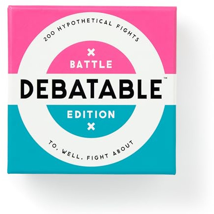 Brass Monkey Debatable Battle Edition – Social Party Game With 400 'Who Would Win In A Fight' Prompts To Argue About, 2+ Players