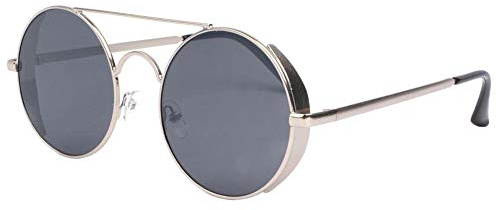 Eye Wear Lunettes de soleil rondes argent pilote Rigby - Taille unique - Gris