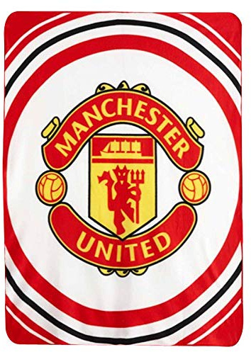 Red Devils Giant Manchester Utd Soft Polyester Fleece Blanket & Throw (125cm x 150cm)