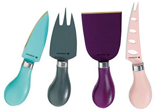 Zassenhaus Käsemesser-Set Kunststoff / Edelstahl bunt 4-tlg., Maße: L: 19 x B: 17 x H: 3 cm, 070996