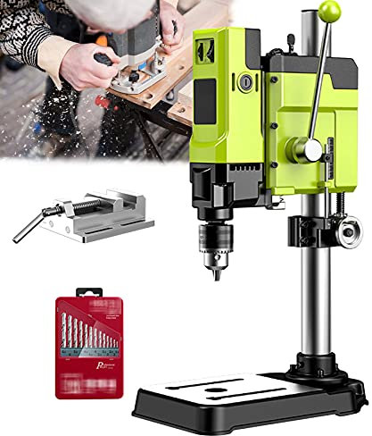 Bench Drill Press Pillar Drill Machine, Benchtop Drill Presses Stand with Vise, Electric Bench Drill Press Holder Workbench Repair Tool - Home DIY Tools