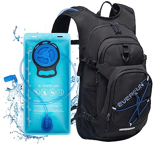 EVERFUN Hydration Backpack 18L Hiking Water Backpack with 3L Water Bladder, Women Men Hydration Pack Insulated Daypack Lightweight Hydropack with Rain Cover for Hiking, Cycling, Running, Festivals