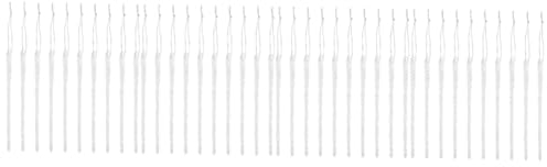 ABOOFAN 40 STK Deko Zum Aufhängen Für Weihnachtsfeiern Glastropfen-Ornamente Krippendekor Weihnachts-eiszapfen-Dekoration Klare Ornamente Weihnachten Weihnachtsbaum Dekorative Gegenstände