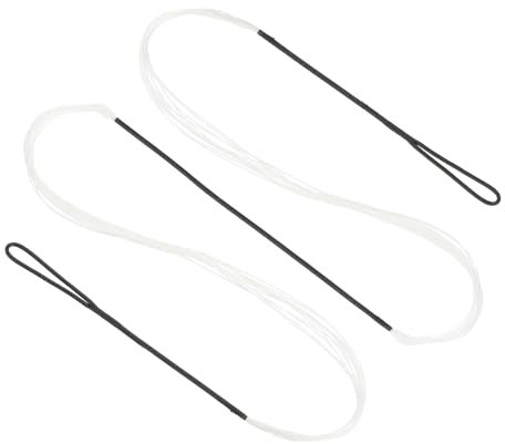 PATIKIL Recurve Bogensehne, Bogenschießen Bogensehnen Ersatz 14 Stränge Langbogen Sehne Bogenschnur für Universelle Recurvebogen Bogensportausrüstung, Weiß AMO 54 (Tatsächlich 50)
