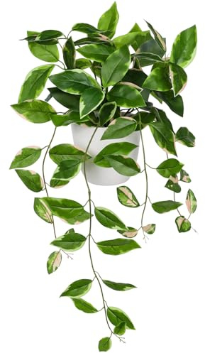Oairse Artificial Plant in Pot 23.6 Faux Golden Pothos Fake Potted Plant for Indoor Décor Realistic Small Faux Greenery for Home Office Bathroom Kitchen Shelf Desk Table Decoration