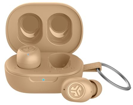 JLab JBuds minitoner, äkta trådlösa öronsnäckor, Bluetooth Multipoint, IP55 svettbeständig, var medveten om ljud, kristallklara samtal, 3 EQ-inställningar | In-ear-hörlurar, Bluetooth-hörlurar, 20H speltid, öronsnäckor med mikrofon, laddningsfodral, multipunkt, EQ3