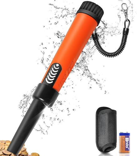 DetectTrek Metal Detector Pinpointer per adulti e bambini, bacchetta metallica portatile per un targeting preciso, rilevatore subacqueo completamente impermeabile con schermo LCD, rilevamento a 360°