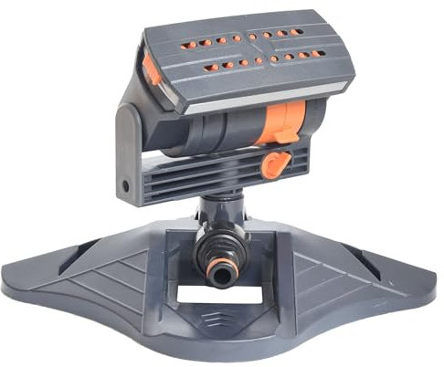 XTDMJ Arroseur de pelouse à 16 buses pour arrosage du jardin, 4 modes, oscillation automatique, arroseur carré pour l'irrigation, arroseur pour pelouses et surfaces, système d'irrigation, arroseur