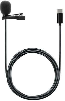 T'nB - Microphone Cravate Filaire USB-C, 2 mètres, Idéal pour Les Streamers et youtubeurs, Possible d'enregistrer en gardant Les Mains Libres, Port US-C, améliorez la qualité sonore - Noir