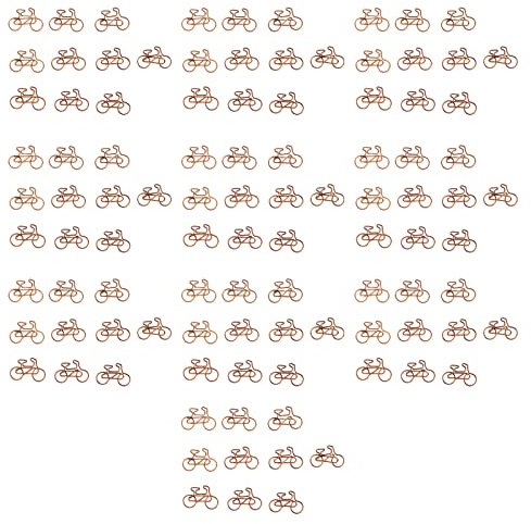 GRCFUMO 100pcs Coup papier de papier, vélos en forme de papier antidérapant en forme de livre de fantaisie, signets exquis pour les notes de document de l'école de bureau de