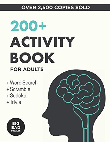 200+ Activity Book for Adults: Puzzles, Word Games & Trivia to Develop a Healthy Mind