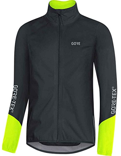 GORE Wear C5 Herren Fahrrad-Jacke GORE-TEX, L, Schwarz/Neon-Gelb