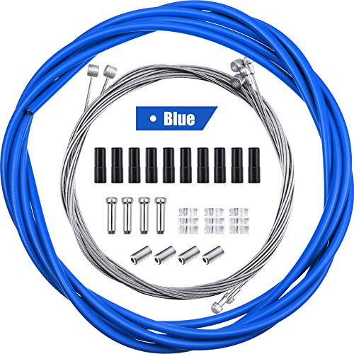 Boao Juego de 4 Piezas Carcasas de Cable deFreno Interior de Bicicleta Universal Reemplazo de Cable de Freno de Bicicleta para Bicicleta de Montaña y Carretera (Azul)
