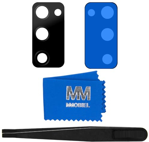 MMOBIEL Back Rück Kamera Glas Linse Ersatz Kompatibel mit Samsung Galaxy S20 FE / S20 FE 5G 2020 - Hinten Rückseite Camera Scheibe - Inkl. Kleber, Pinzette und Tuch - Schwarz