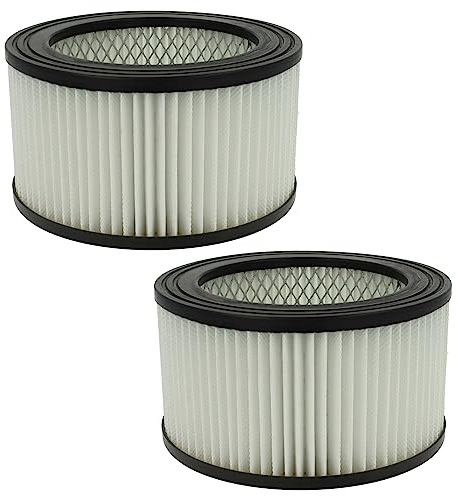 vhbw 2x filtro compatibile con aspiracenere nrj802 18l/80860 1200w aspiracenere - filtro HEPA nero/bianco