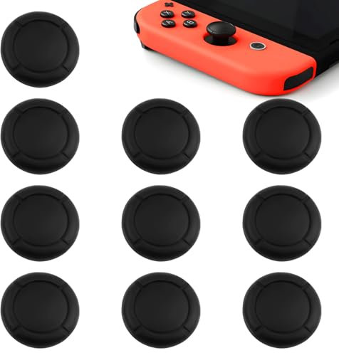 5 Paires de Capuchons de Joystick en Silicone pour Nintendo Switch, Protection pour Manette, Amélioration de Capuchons pour Pouce Prise, Installation Facile, Expérience de Jeu Améliorée pour Gamers