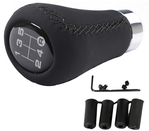 GisWell Schaltknauf 5 Gang, Universal Automatic Car Accessories for Manual Car Universal Shift Knob 6 Speed Manual Gearbox, mit 1 Handball, 4 Adapter, 4 Schrauben, 1 Sechskantwerkzeug