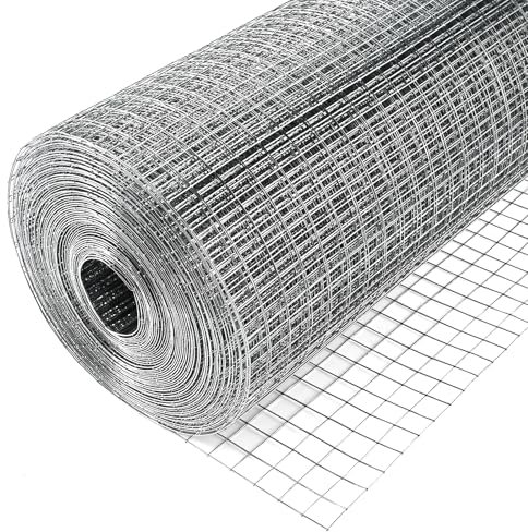 Cieex Drahtgitter Feinmaschig Verzinkt, 5x1m Mäusegitter Wühlmausgitter für Hochbeete, Hasendraht Volierendraht auf Rolle Maschendraht Drahtgitter Nagergitter Maulwurfgitter 0,55 mm Draht Stärke