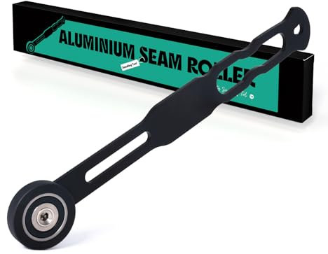 FOSHIO Rouleau de Papier Peint,Rouleau Autocollant pour Meubles, Rouleau en Aluminium métallique, Outil Autocollant pour Meubles, Isolation Acoustique, Rouleau de Couture