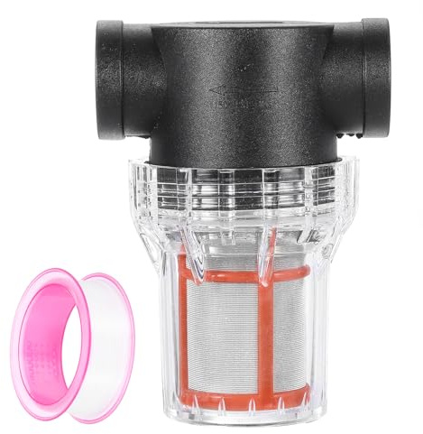 QUARKZMAN Filtre pour Nettoyeur Haute Pression 3/4 NPT Filetage Femelle, Raccord De Filtre en Ligne À Tamis, Écran avec Ruban D'étanchéité pour Entrée d'eau Jardinage (Taille:200 Mailles)