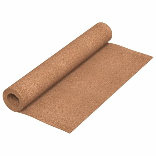 vidaXL Rollos de corcho Marrón 100 x 200 x 0,5 cm Corcho