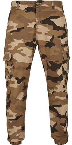 Urban Classics Men's Camo Cargo Jogging Pants 2.0 Trouser, Multicolor Darkground Camo, 34W UK