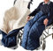 LPRYAO Winddichte Wärme Rollstuhl Decke Beindecke | Rollstuhl Schlupfsack Fusssack Erwachsene | Schlupfsack für Rohlstuhlfahrer | Universelle Passform für Rollstühle (blau)